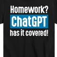 thumbnail image 3 of Instant Message - Homework ChatGTP Has It Covered - Toddler And Youth Short Sleeve Graphic T-Shirt, 3 of 6