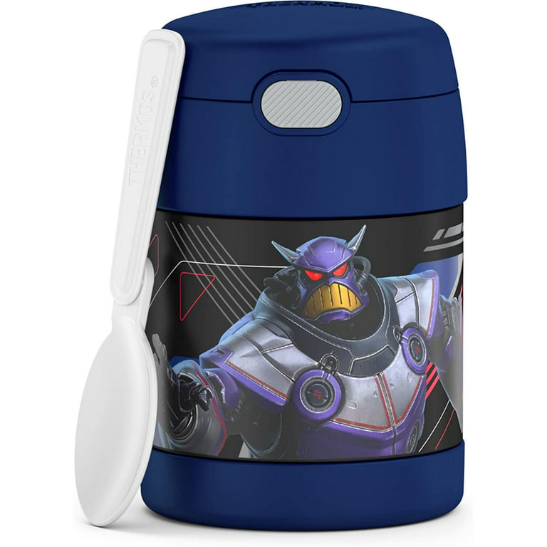 Thermos Disney Pixar Lightyear Funtainer 10 Ounce Stainless Steel Vacuum Insulated Kids Food Jar with Spoon