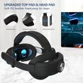thumbnail image 2 of Courroie de Tête Confortable pour Meta Quest 3, Sangle de Remplacement Légère Accessoires VR, Réduit la Pression sur le Visage Confortable Pratique Design à Rabat Casque VR pour Quest 3, 2 of 6
