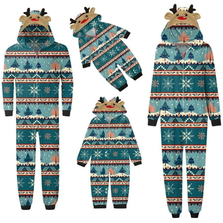 

Dewadbow Matching Christmas Pajamas for Family Cute Vacation PJs Sets for Couples/Women/Men Xmas 2 Piece Jammies Sleepwear