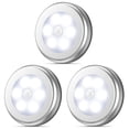 thumbnail image 5 of Luces LED para armario con sensor de movimiento, luces con control, regulables, iluminación para debajo del gabinete, imán adhesivo para dormitorio, cocina (paquete de 3), 5 of 5