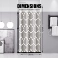 thumbnail image 6 of Light Grey Brown Fabric Stall Short Shower Curtain,Waterproof Design and Polyester,Quick-Drying,Weighted Hem,Small Shower Curtain Set for Bathroom W 36 x H 72,Durable and Washable with 8 Hooks, 6 of 6