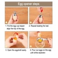 thumbnail image 2 of Stainless Steel Boiled Egg Topper & Opener Tool Eggshell Removal Made Easy, 2 of 8