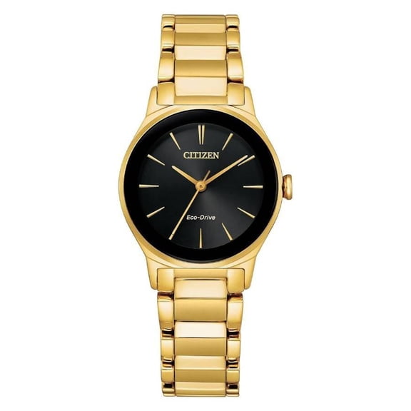 Citizen  Axiom EcoDrive Black Dial Ladies Watch EM073758E