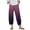 Dark Purple, variant on WTOBBY Women's Summer Printed Elastic Waist Wide Leg Pants - Gradient Color Beach Trousers with Side Pockets & Lightweight Fabric for Travel Essentials,Blue L