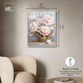 thumbnail image 5 of Tender Pink Swirl Canvas Elegant Florals by Art Remedy, White Frame, 24" x 30", 5 of 7