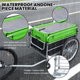 thumbnail image 3 of S-HOME Heavy Duty Aluminum Bike Cargo Trailer, 20" Wheels, 220 lbs Capacity Luggage Cart for Groceries and Cycling Travel, 3 of 13