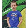 thumbnail image 3 of Olive Loves Apple 6th Birthday Rocket Astronaut Themed T-Shirts with Moon Balloon and Planets for Boys and Girls Vintage Royal Shirt Youth Small, 3 of 5