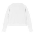 thumbnail image 5 of TOWED22 Girls Half Zip Sweatshirt Fleece Quarter Zip Pullover Sweatshirts Fall Clothes for Teen Girls Thumb Hole(White,13-14 Years), 5 of 6