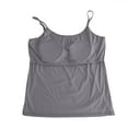 thumbnail image 4 of Aofany Women's Plus Size Comfy Cami Crop Top with Padded Lounge Bralettes Camisole Tank Tops, 4 of 7