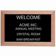 thumbnail image 1 of Aarco Products AOFD1218 Framed Letter Board Message Center - Red Oak, 1 of 1