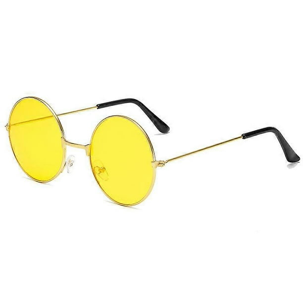Gafas de sol polarizadas Steampunk vintage para mujer, redondas y elegantes.