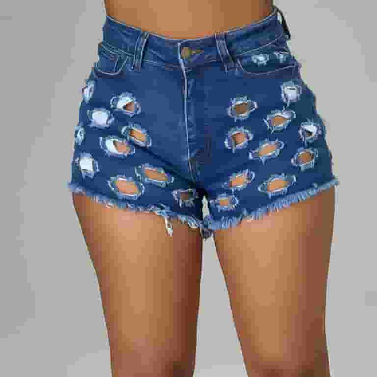 送料無料の商品 Taqqpue High Waisted Stretchy Jean Shorts for Women,Casual Clothing