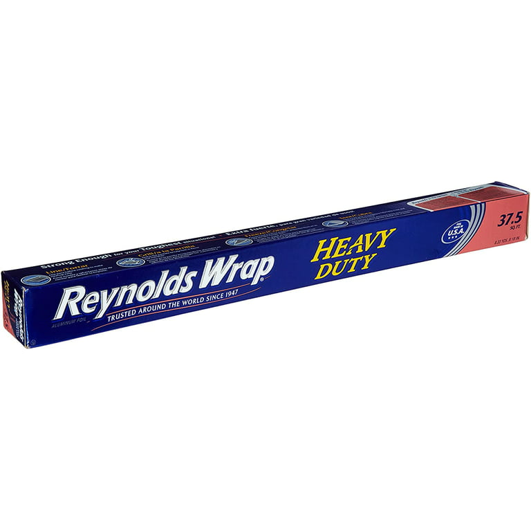 Reynolds Wrap Heavy Duty Aluminum Foil, 37.5 Square-Foot Roll (Pack of 1)  Pack - 1