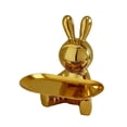 thumbnail image 2 of Rabbit Design Key Storage Ornament 1 Count Ceramic Material Small Item Storage Home For Living Room & Wine Cabinet, 2 of 7