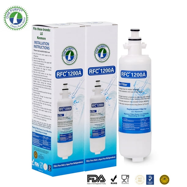 2 Pack OnePurify RFC1200A Replacement for LT700P, ADQ36006101