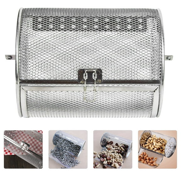 BBQ Rolling Grill Basket Household Grilled Cage Rolling Grilled Cage Basket