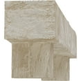 thumbnail image 4 of Ekena Millwork 4"H x 8"D x 72"W Hand Hewn Faux Wood Fireplace Mantel Kit w/ Alamo Corbels, White Washed, 4 of 10