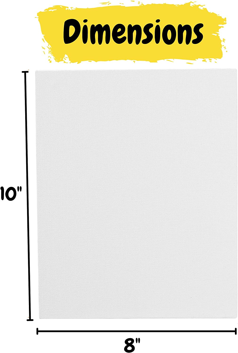 milo Canvas Panel Boards for Painting | 8x10 inches | 24 Pack of Flat  Canvas Panels, Primed & Ready to Paint Art Supplies for Acrylic, Oil, Mixed  Wet