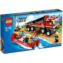 Pre-Owned LEGO City Off-Road Fire Truck & Fireboat Exclusive Set #7213
