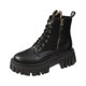 thumbnail image 1 of NECHOLOGY Botas Mujer Adulto Femenino Zapatos Botines para mujer Zapatos de mujer Moda Suela gruesa Medias botas de manga larga Botas de nieve cálidas de felpa para exteriores (Black, 6.5), 1 of 6