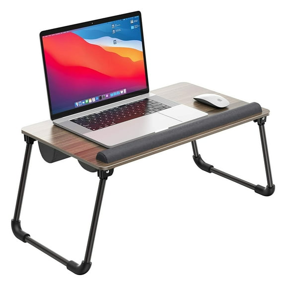 ATUMTEK 2 in 1 Cushioned Folding Lap Desk for Work in Bed