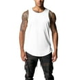 thumbnail image 2 of Afdoent Mens Tank Tops Men's Solid Color Sports Fitness Training Basketball Vest Breathable, 2 of 4