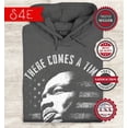 thumbnail image 2 of S4E Men's Martin Luther King Jr. Silence is Betrayal Hoodie Sweatshirts X-Large Charcoal, 2 of 4