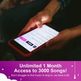 thumbnail image 6 of Lucky Voice Karaoke Machine - Home Singing Machine with Pink Microphone, 6 of 7
