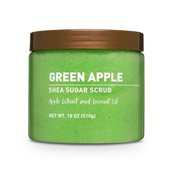 Green Apple Exfoliating Sugar Scrub with Revitalizing Skin Benefits - 18 oz