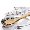 thumbnail image 3 of Ceramic Spoon Rest Holder for Kitchen Counter & Stove Top with Animal Pattern  Brown Leopard, 3 of 8