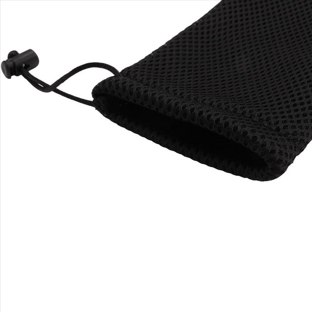 Paquete de 20 Bolsa Bolso de Almacenamiento con Cordón de de Nylon - 3.5 X 7.3 Pulgadas Bolsa Multiuso para Viajes y Actividades Al Aire Libre para (Negro)