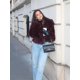 thumbnail image 2 of Chaqueta de piel sintética a la moda para mujer, cárdigan cálido y esponjoso holgado de manga larga con solapa para mujer, prendas de vestir de calle lisas para invierno 2024, 2 of 5