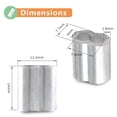 thumbnail image 2 of HUGFEGWE 100Pcs 1/8" Aluminum Crimping Loop Sleeve for 3mm Wire Rope and Cable CJB91-55528, 2 of 5