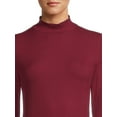 thumbnail image 5 of No Boundaries Women's Juniors Long Sleeve Mock Neck Top, 2-Pack, 5 of 5