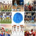 thumbnail image 4 of 20 Pcs Cheerleader Pom Poms,with Baton Handle for Rooters Cheering Squad Team Spirit Sports (Matte Blue), 4 of 4
