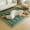 Pure Green, variant on Japanese Plush Roll-Up Floor/Futon Mattress Topper - Suitable for Dorm & Home, Machine Washable Soft Tatami Mat, Foldable And Portable Floor Bed Sleeping Pad, for Valentine'S Day And New Year Gifts
