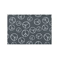 thumbnail image 4 of MKHERT Hippy Pacific Sign Peace Sign Placemats Table Mats for Dining Room Kitchen Table Decoration 12x18 inch,Set of 4, 4 of 4