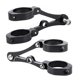 thumbnail image 4 of 1.5 ‑1.6in Motorcycle Headlight Mount Bracket Fork Tube Headlamp Turn Signal Clamp Fit for Yamaha(Black ), 4 of 5
