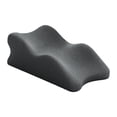 thumbnail image 4 of Almohada para piernas y rodillas, cojín de apoyo para piernas, ergonómico, liviano, suministros portátiles, almohada de espuma viscoelástica, almohada negro, 4 of 8