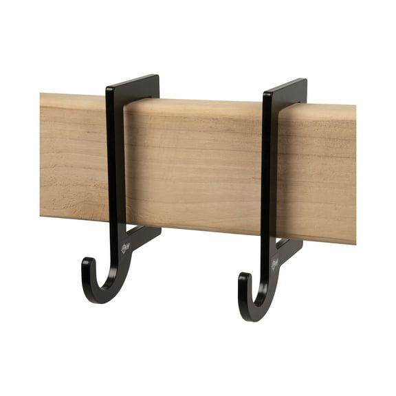 Ez Aim Horizontal Steel Gong Shooting Target Hanging Hook, 2-Pack, Black