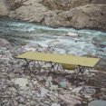 thumbnail image 3 of Riwcyla Portable Folding Camping Cot Bed with Leg Extenders Heavy Duty Sleeping Bed for Travel Backpacking Hiking, 3 of 6