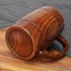 thumbnail image 2 of SSRGV 14 oz Large Wooden Beer Mug Best Wood Drinking Cup Wooden Tankard Beer Glass Stein Tea Cup Barrel Mug for Men Women Coffee Mug Gift Viking Mug, 2 of 5