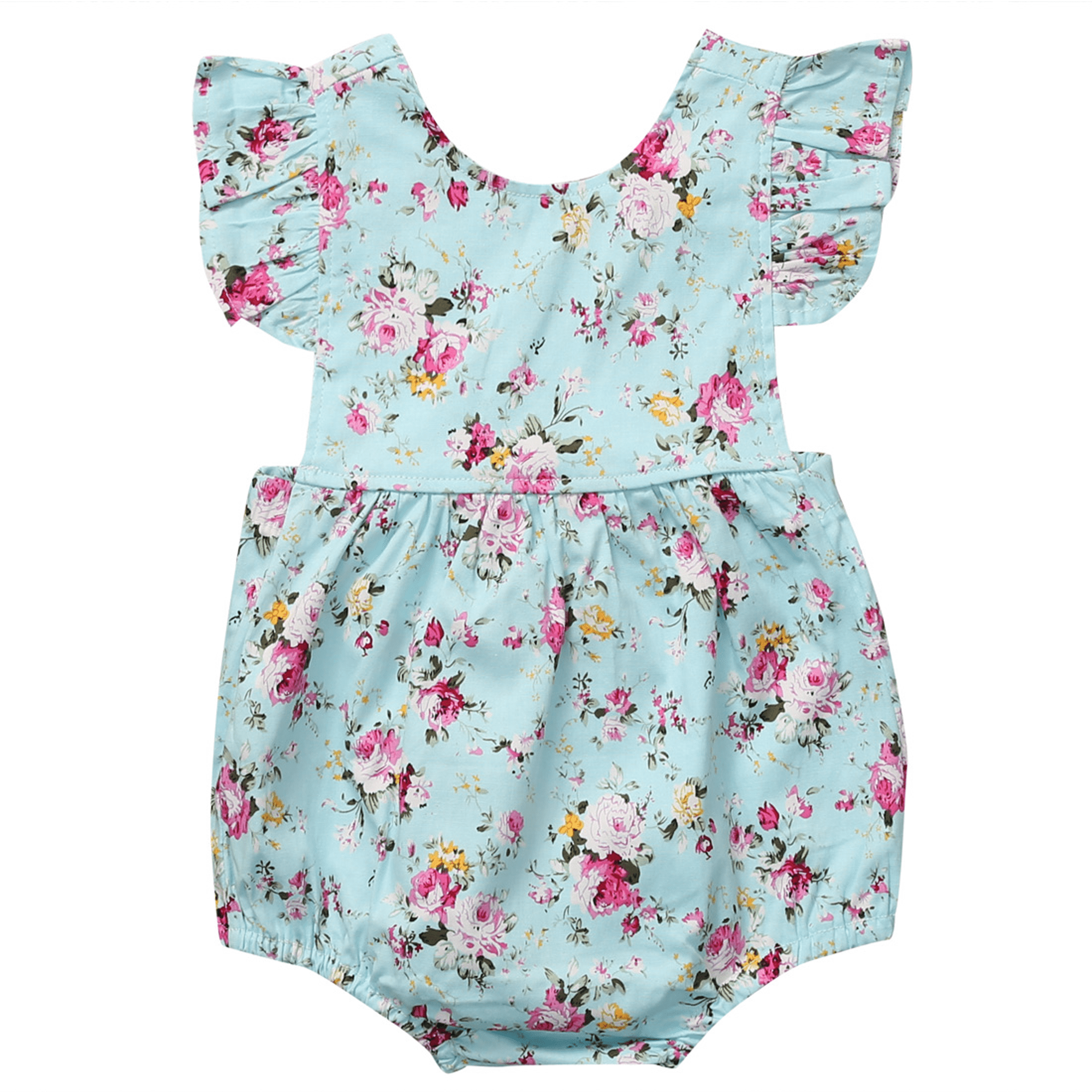 floral baby jumpsuit