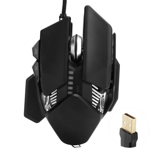 Ratón con cable, ratón mecánico, ratón ergonómico para juegos, ratón profesional, innovación moderna