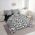 thumbnail image 3 of Homewish Cheetah Leopard Print Bedding Comforter Set 7pcs, Chic Abstract Ombre Queen Bedding Sets, Modern Fashion Style Reversible Queen Sheet Sets, Luxury Bedroom Decor, 3 of 7