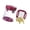 Red, variant on Push Type Fruit And Vegetable Cutter Manual Garlic Press Slicer Chopper Cup For Home Use With Stainless Steel