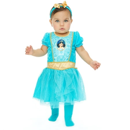 Disney Princess Jasmine Toddler Girls Costume Dress Tights & Headband Set