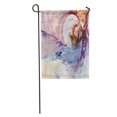 thumbnail image 1 of JSDART Abstract Color Smoke Dynamic Lighting Effect Futuristic Bright Painting Garden Flag Decorative Flag House Banner 12x18 inch, 1 of 2