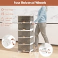 thumbnail image 6 of Costway 5-Cube Stackable Storage Bins with Detachable Wheels 22.5 Gal Large Organizer, 6 of 10
